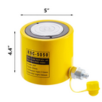 Cilindro hidráulico de simple efecto de 50T y 2" | VEVOR