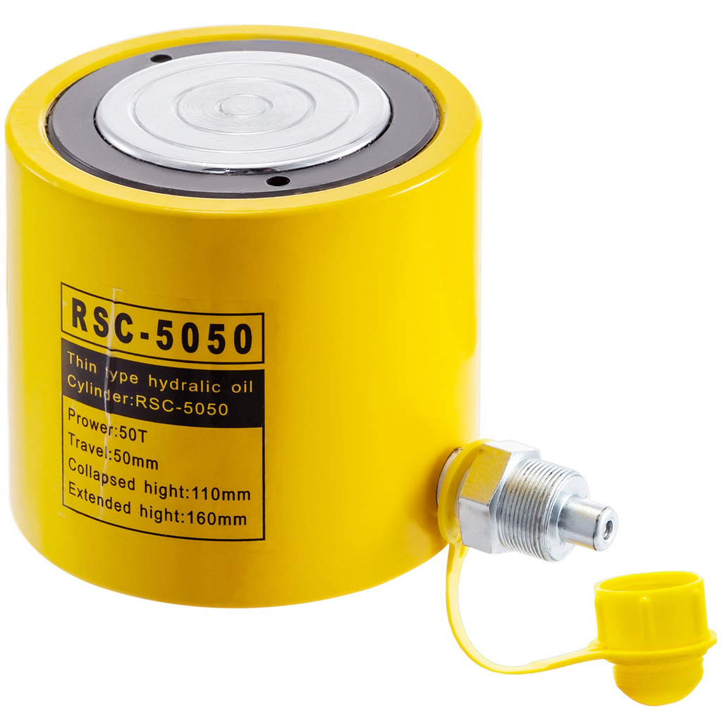 Cilindro hidráulico de simple efecto de 50T y 2" | VEVOR