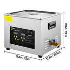 Limpiador ultrasónico 15L mejorado (calentador de 600 W | VEVOR