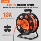 Miniatura del producto Carrete de cable de extensión SDKJXQ100F | VEVOR