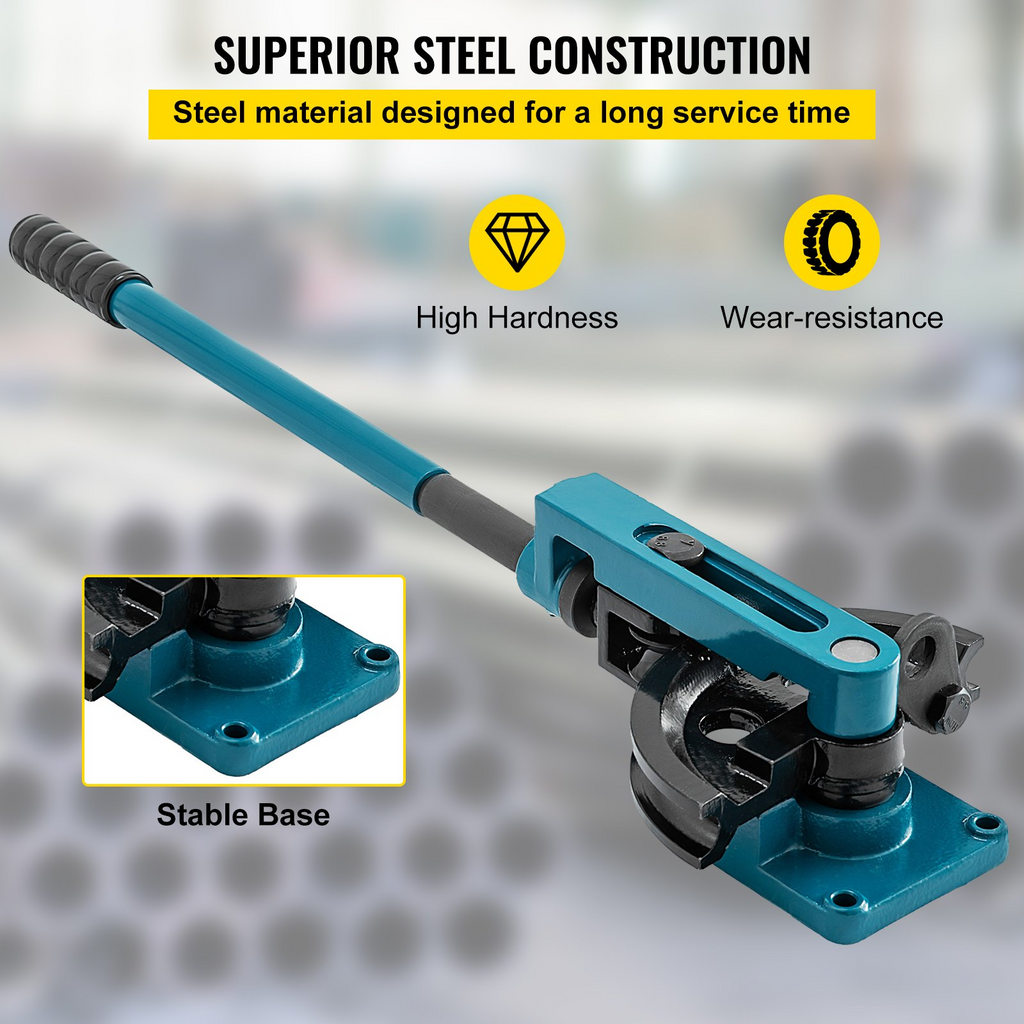 Dobladora de tubos, manual de 3/8" a 1", con 7 matrices | VEVOR