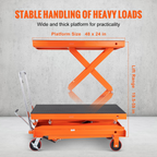 Mesa elevadora hidráulica, capacidad de 800 kg | VEVOR