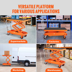 Mesa elevadora hidráulica, capacidad de 800 kg | VEVOR