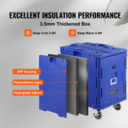 Transportador de bandejas de alimentos isotérmicos SPBWXL90 | VEVOR
