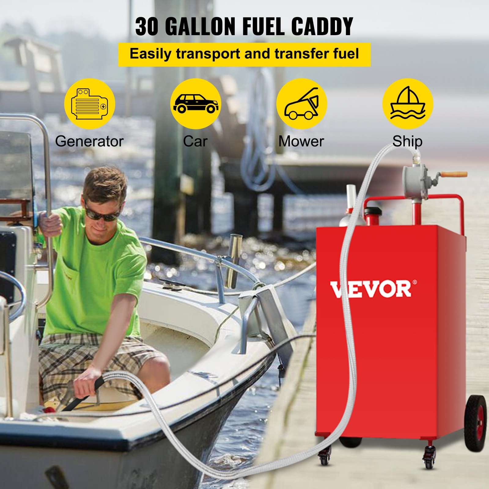 Contenedor de combustible de 30 galones | VEVOR
