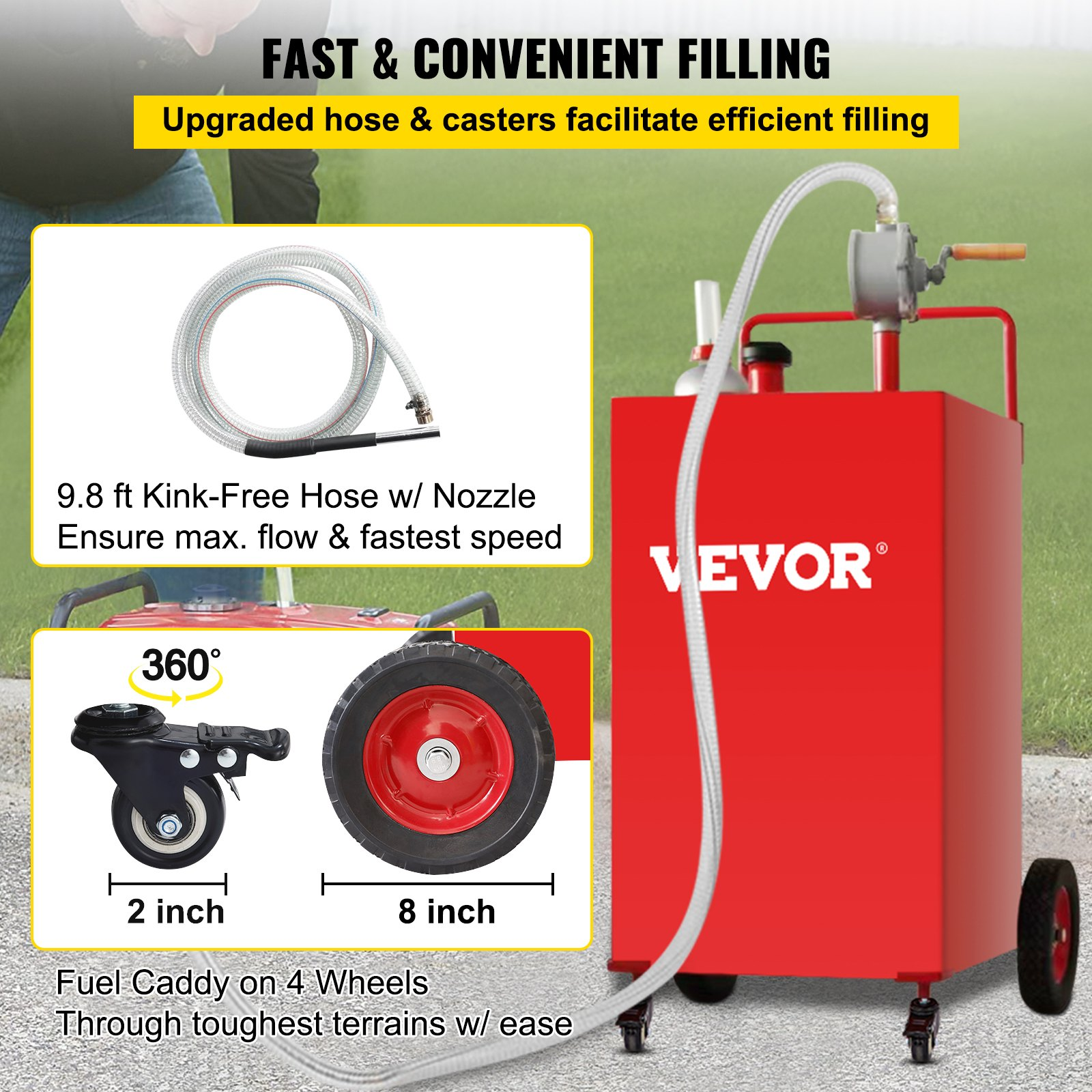 Contenedor de combustible de 30 galones | VEVOR
