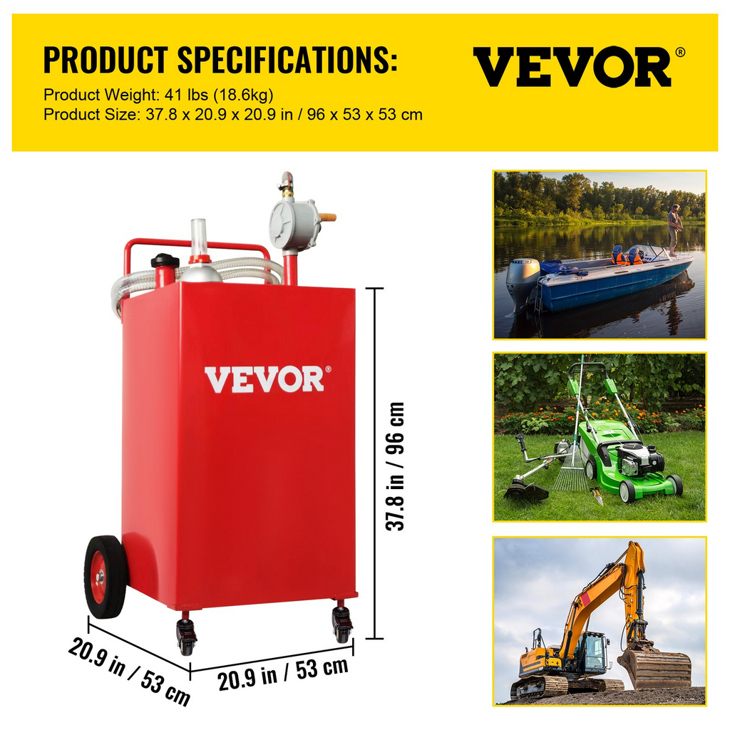 Contenedor de combustible de 30 galones | VEVOR