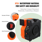 Soplador inflable, 1100 W, 1, 5 y 1, 7 HP | VEVOR