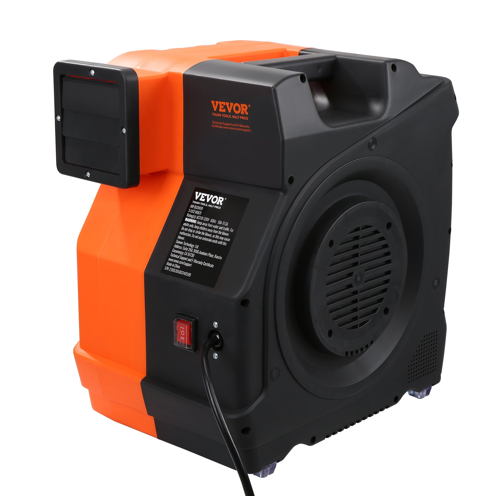Soplador inflable, 1100 W, 1, 5 y 1, 7 HP | VEVOR