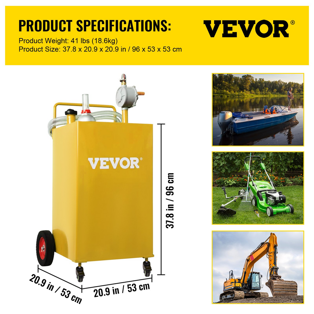 Contenedor de combustible de 30 galones SYJYCHSGJL | VEVOR