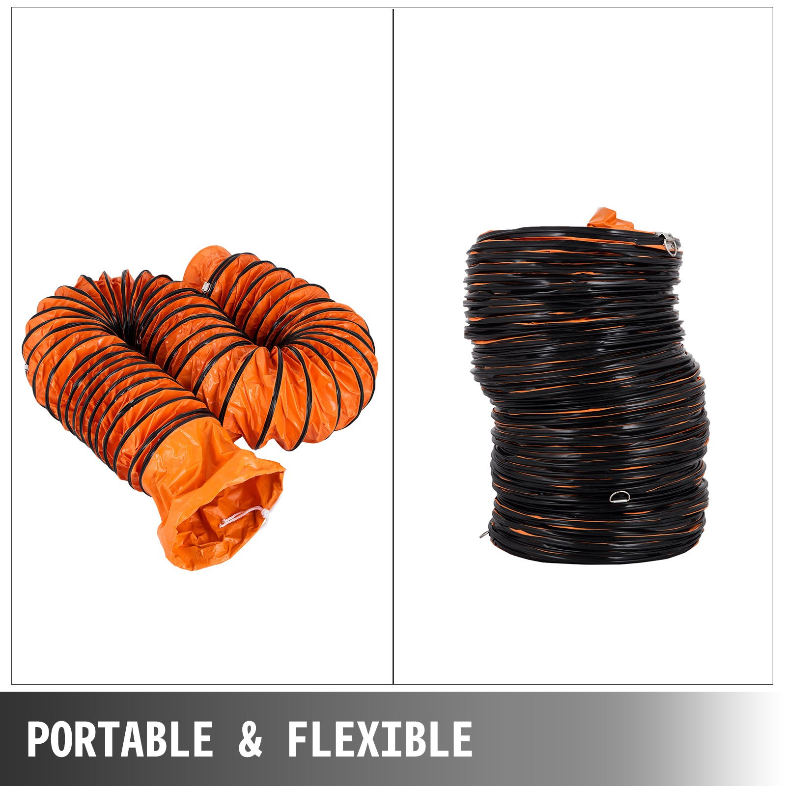 Manguera flexible de PVC de 16 pies para ventilador | VEVOR