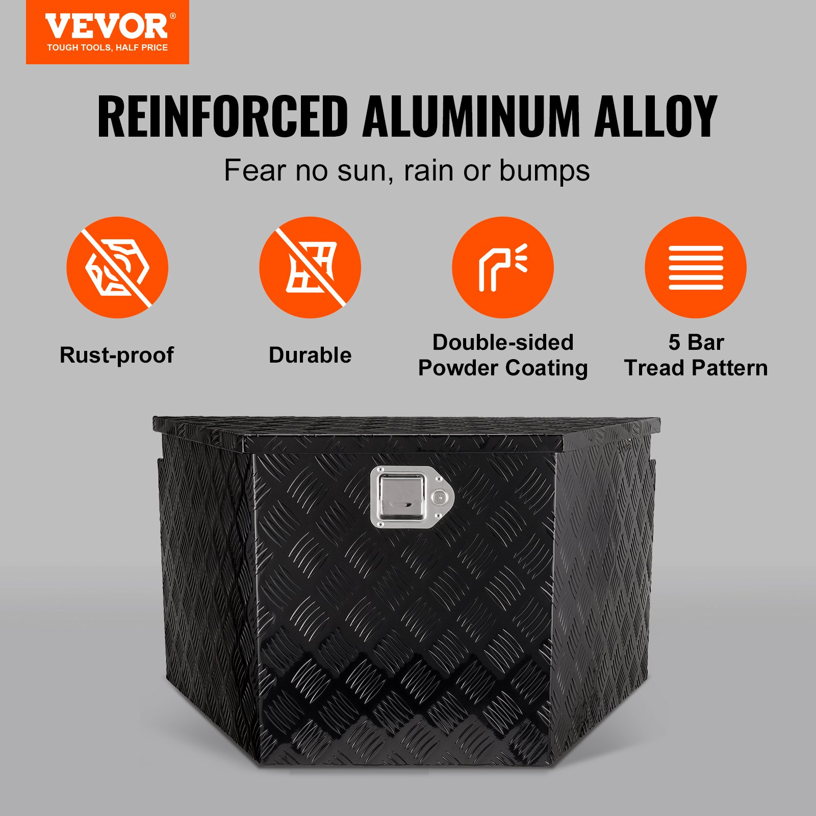 Caja de herramientas para enganche de remolque T33X19X18I | VEVOR