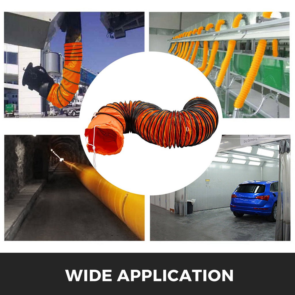 Manguera para conductos, manguera flexible de PVC | VEVOR