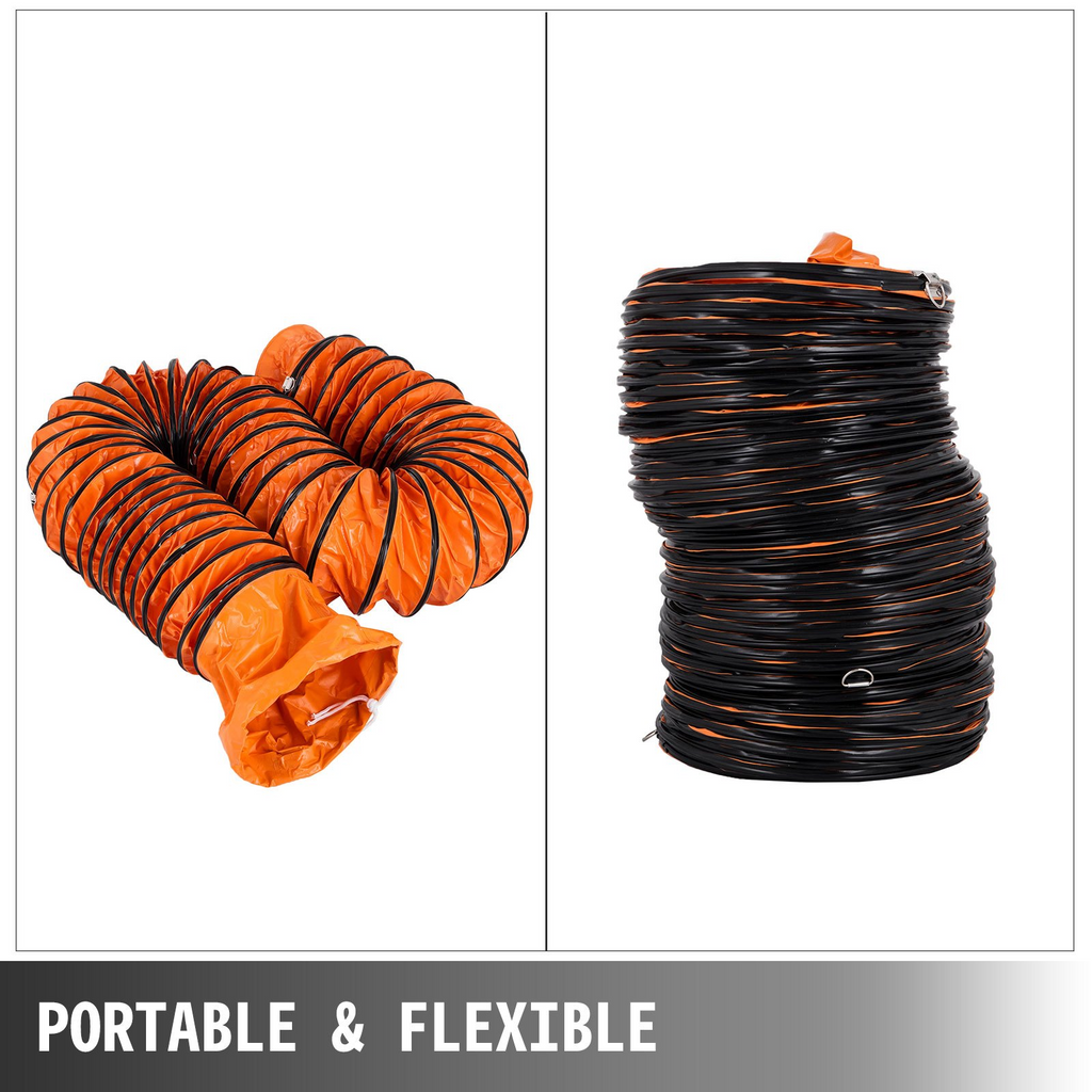 Manguera flexible de PVC de 25 pies para ventilador | VEVOR