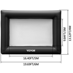 Pantalla de cine inflable de 24 pies | VEVOR