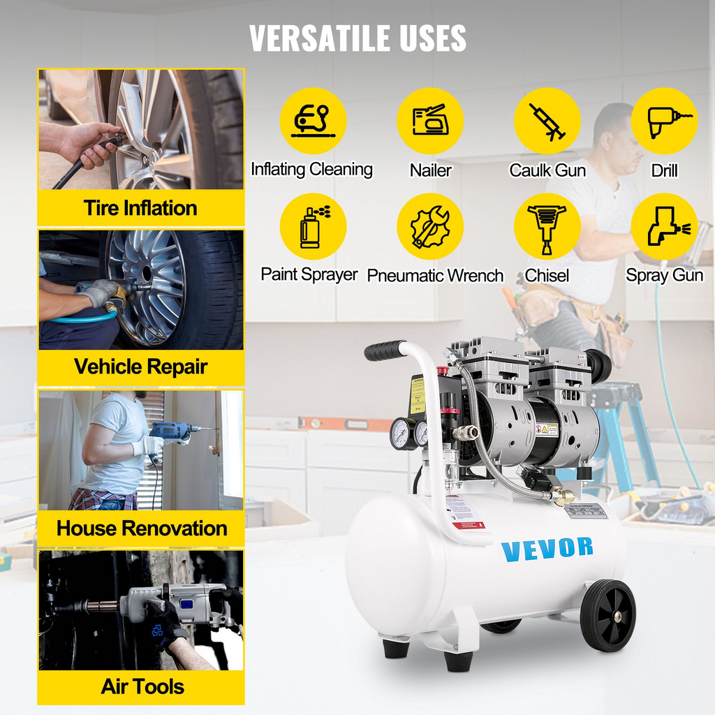 Compresor de aire de 6.6 galones | VEVOR