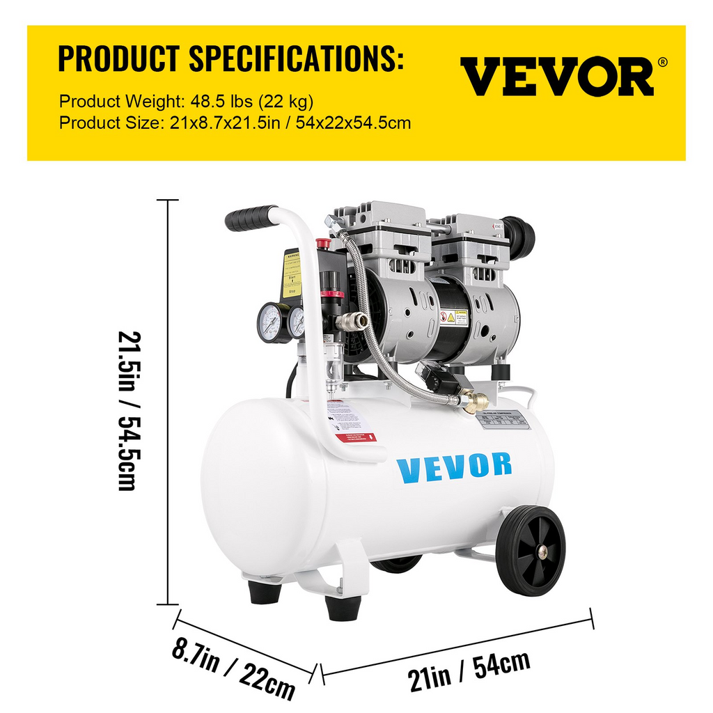 Compresor de aire de 6.6 galones | VEVOR