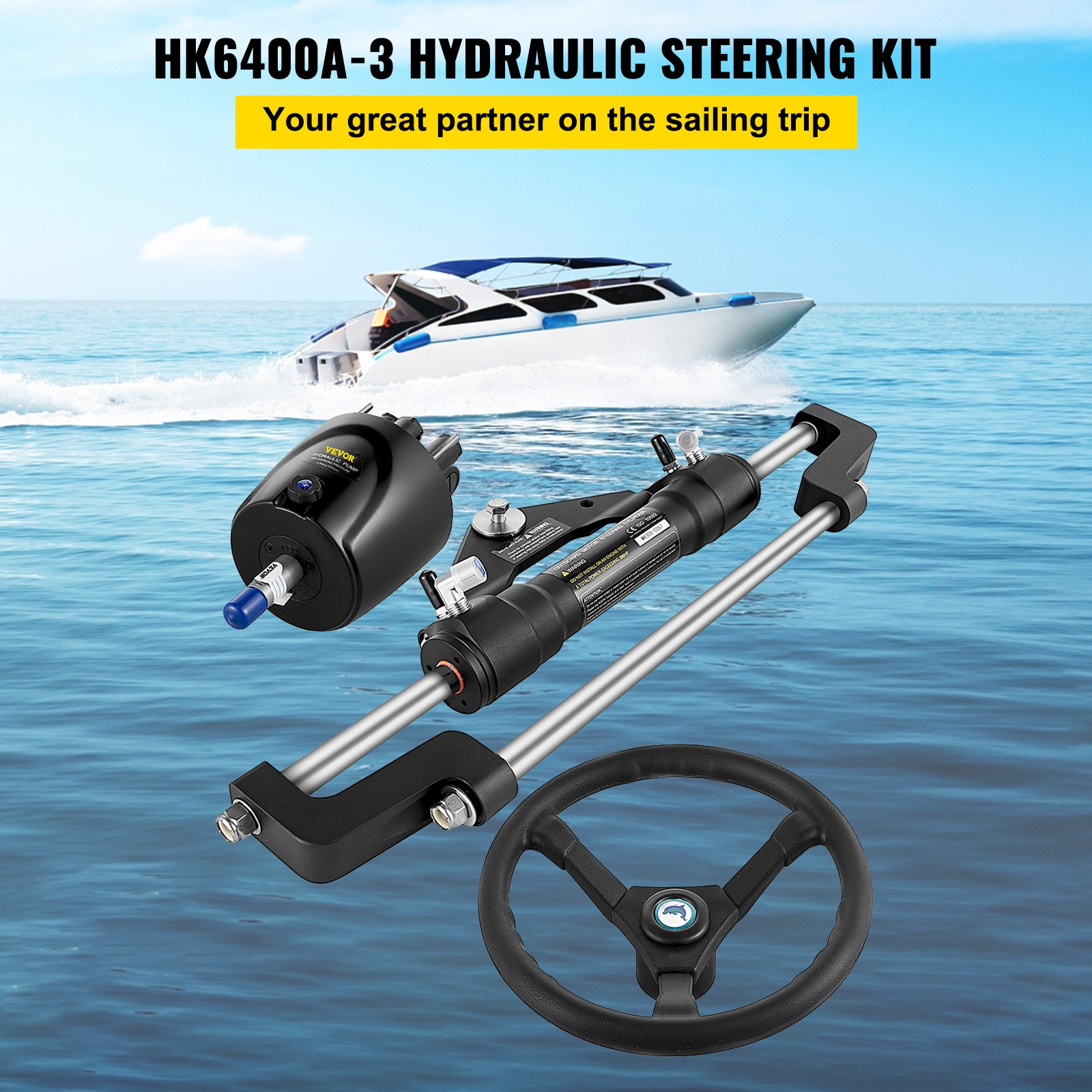 Kit de dirección hidráulica de 300 HP | VEVOR