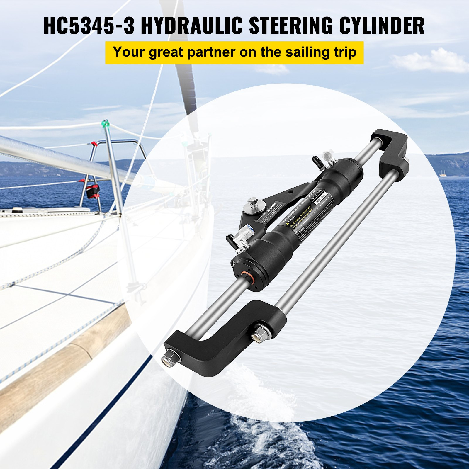 Cilindro de dirección hidráulica de 300 HP | VEVOR