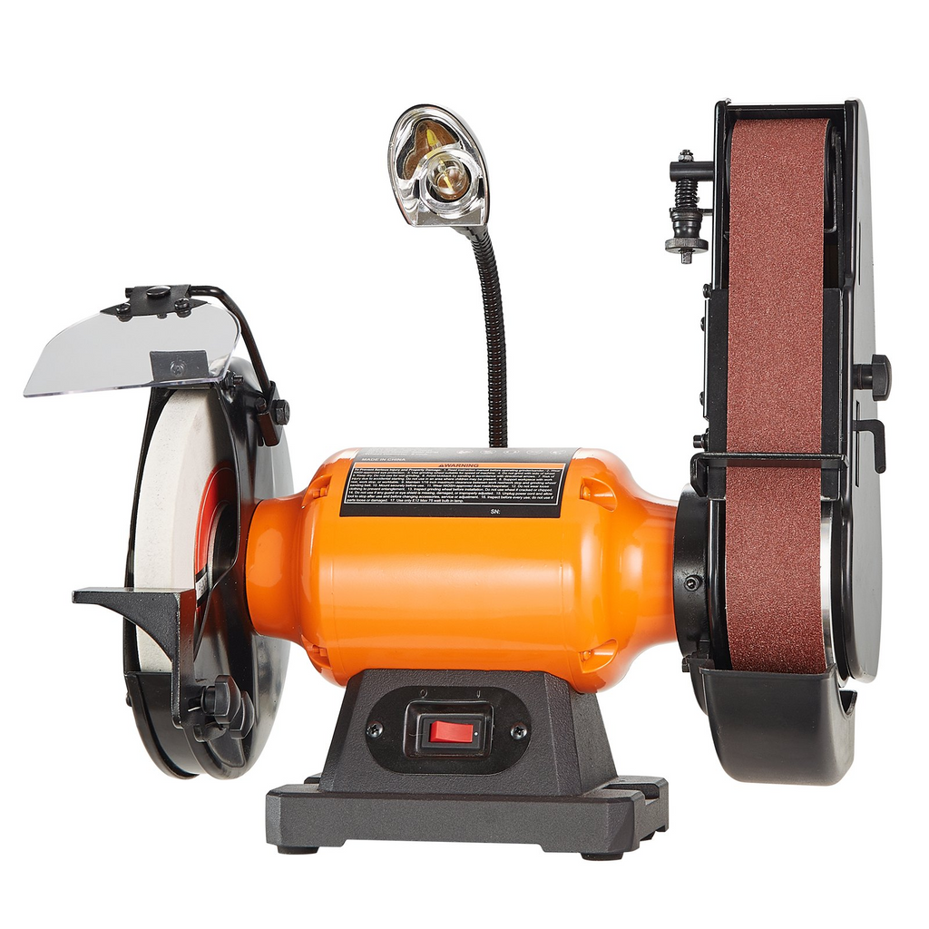 Amoladora de banco de 8 pulgadas con lijadora de banda