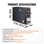Generador de vapor para ducha de 12 kW | VEVOR