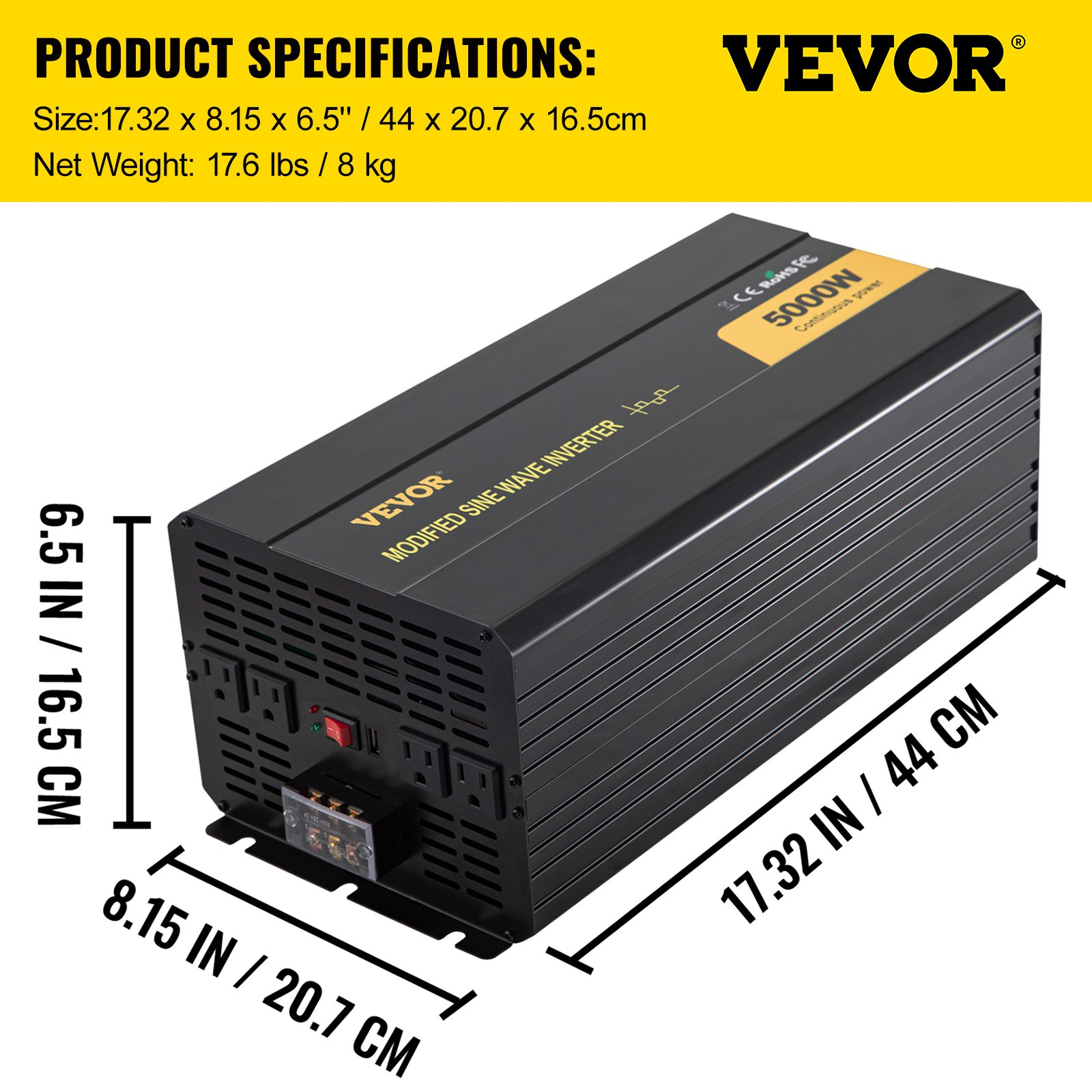 Inversor de, 5000 W