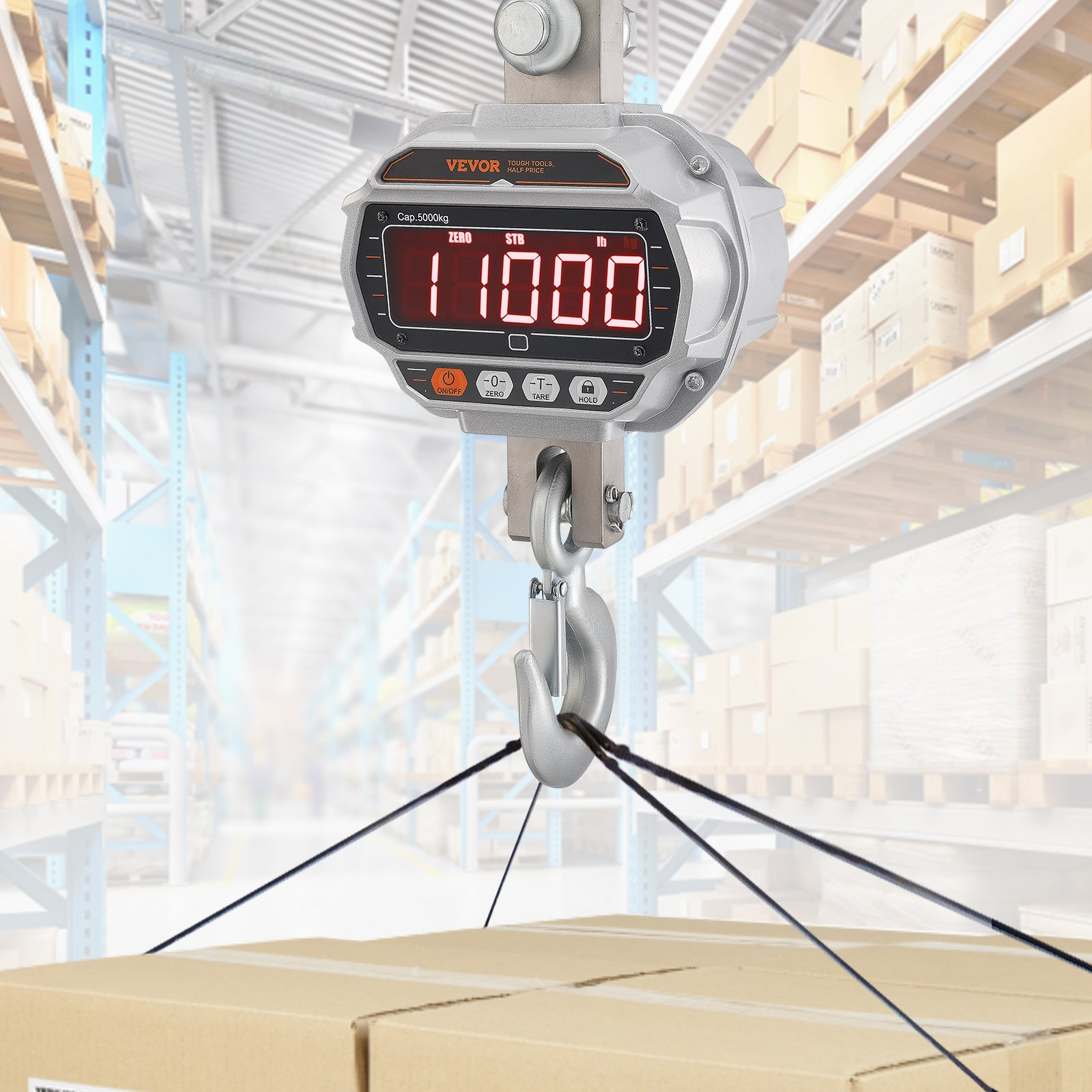 Balanza digital para grúa, 11000 lbs/5000 kg | VEVOR