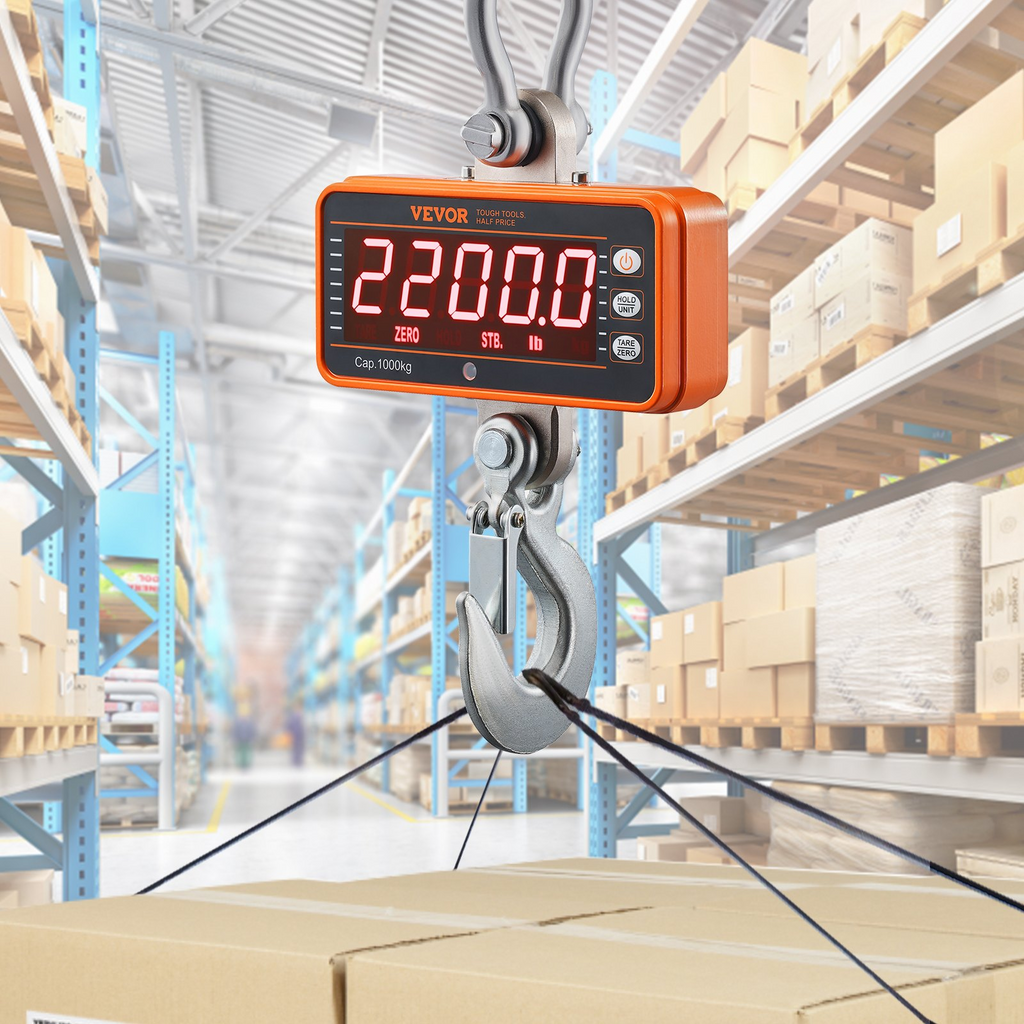 Balanza digital para grúa, 1000 kg (2200 lbs) ZXDCZX200G | VEVOR