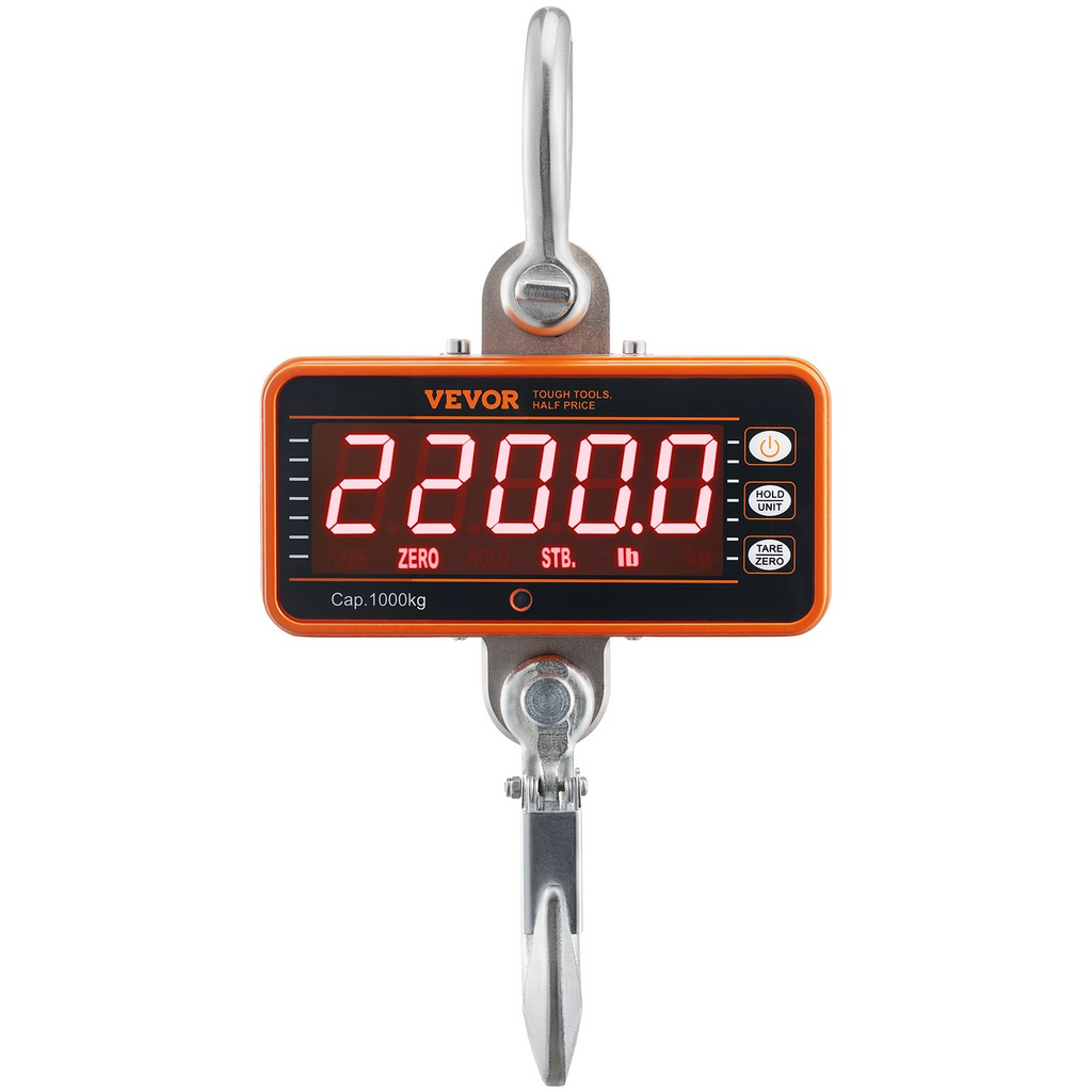 Balanza digital para grúa, 1000 kg (2200 lbs) ZXDCZX200G | VEVOR
