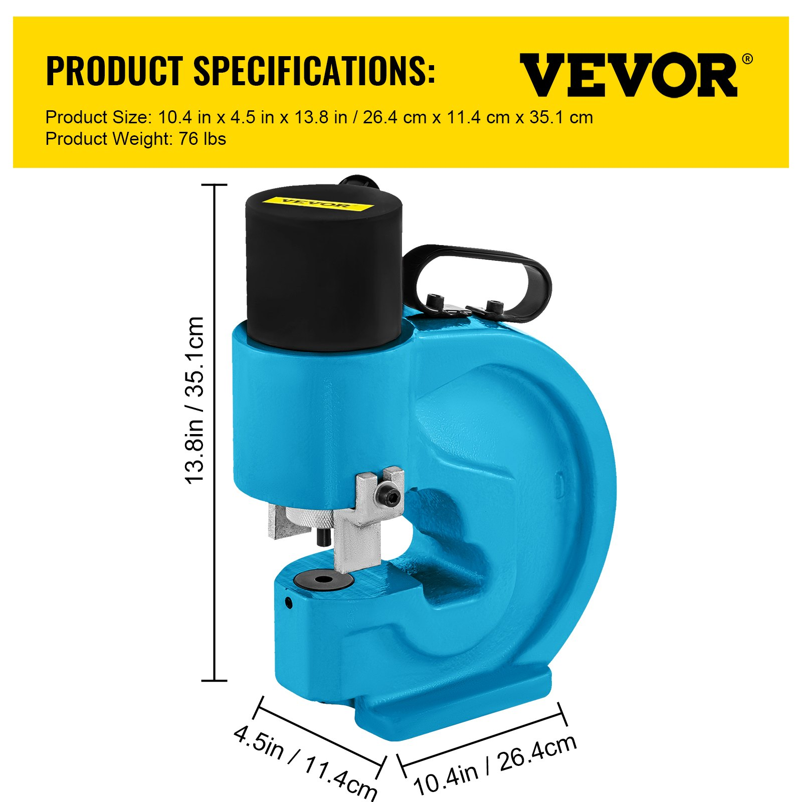 Perforadora hidráulica CH-70: potente perforadora | VEVOR