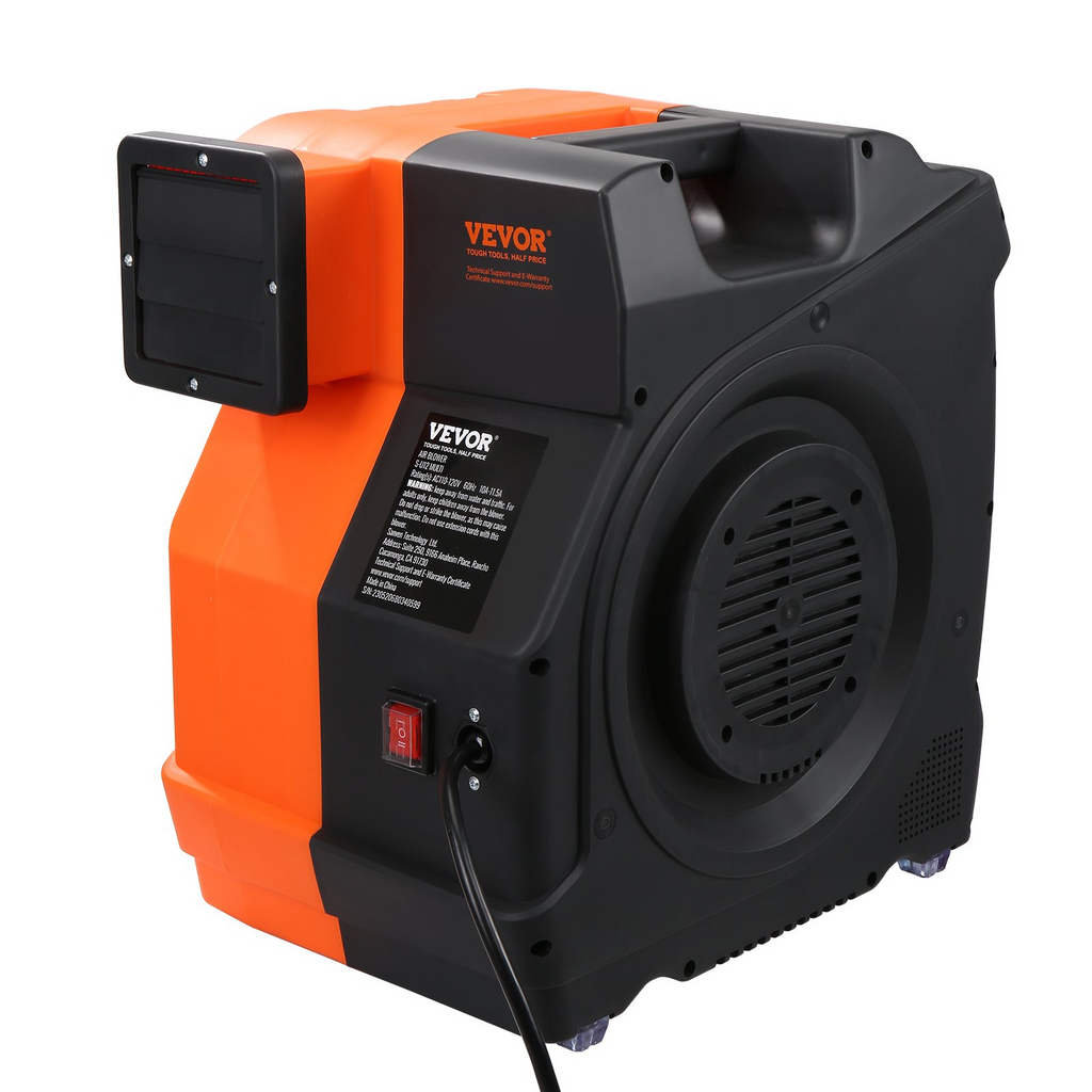 Ventilador hinchable, 1500 W, 2 y 2, 1 HP | VEVOR