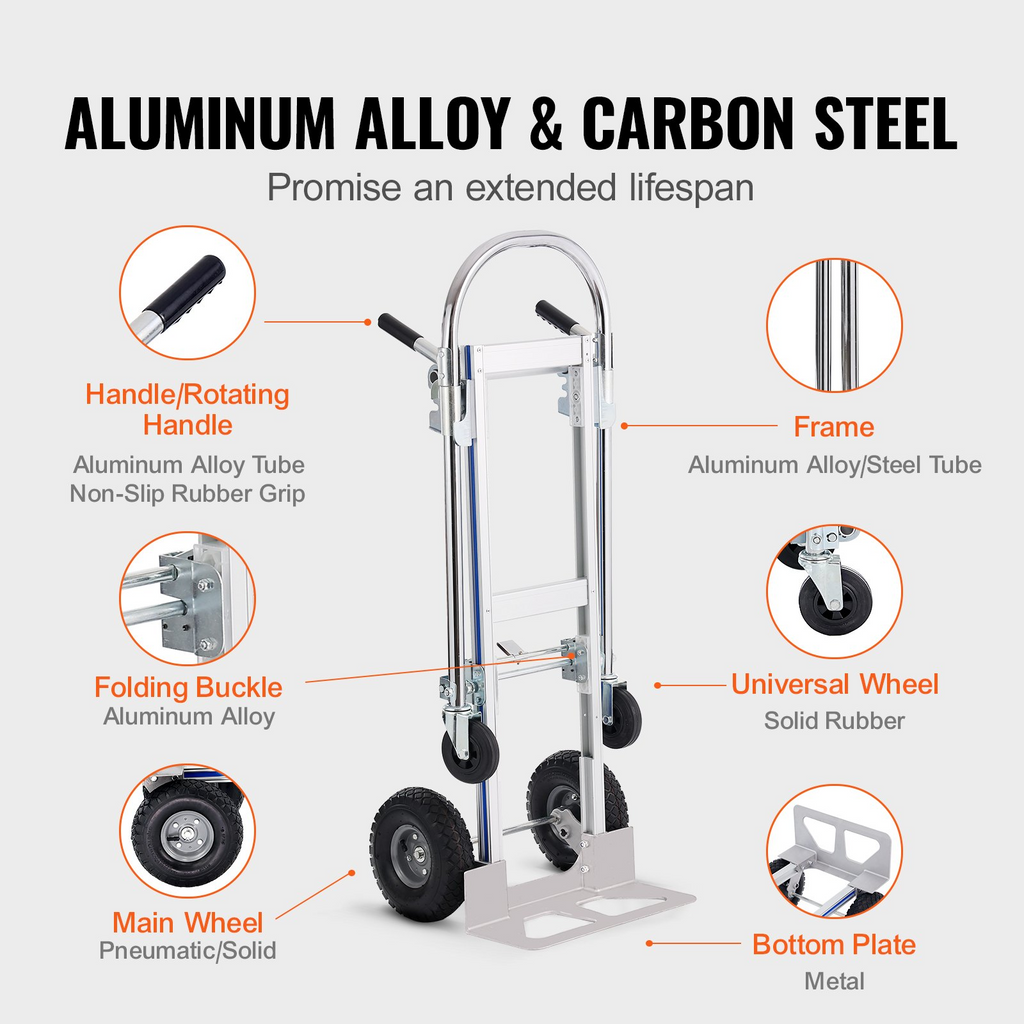 Carretilla de mano de aluminio | VEVOR