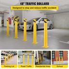 Bolardo de seguridad de 122 x | VEVOR