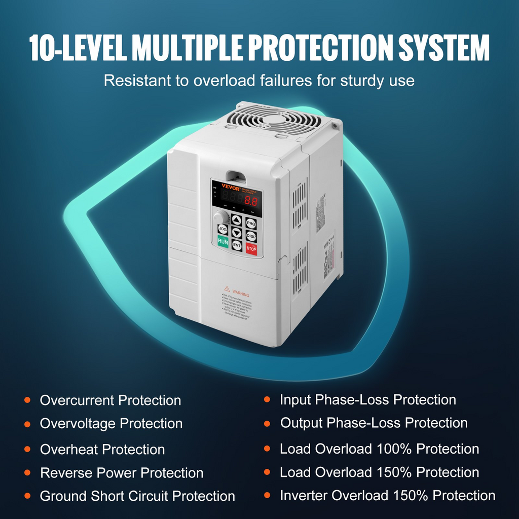 Variador de frecuencia de 7, 5 kW | VEVOR
