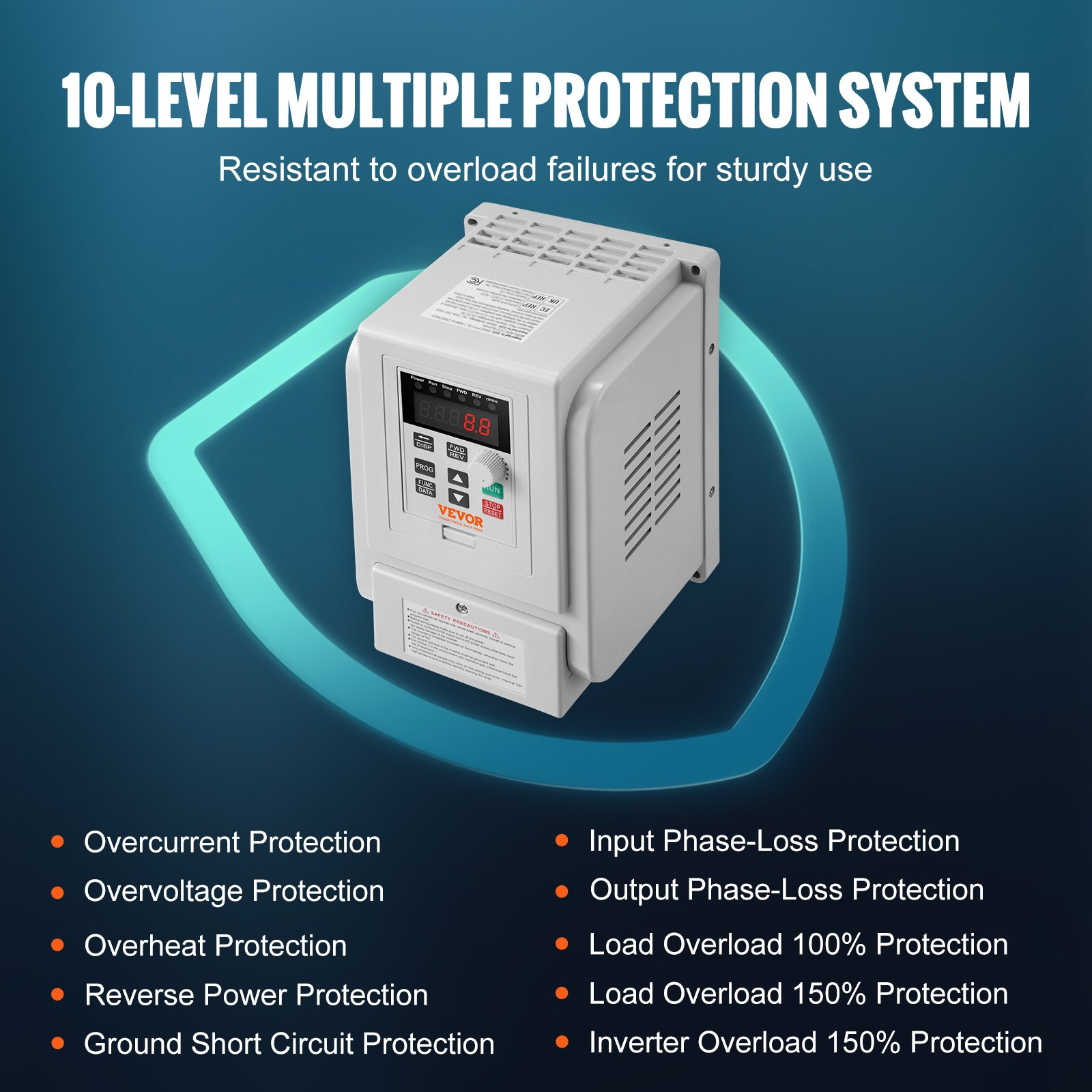 Variador de frecuencia de 5 HP, 4 kW | VEVOR
