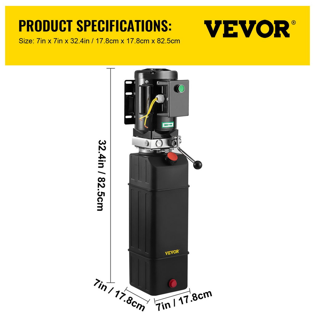 Bomba hidráulica de 2950 PSI, 60 Hz, 3 HP, 220 V | VEVOR