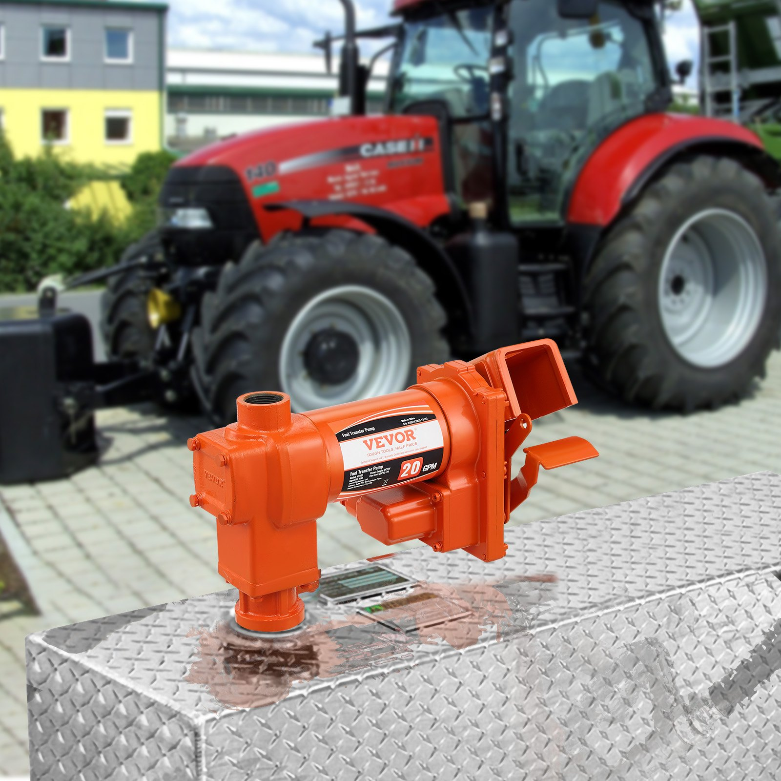 Bomba de transferencia de combustible, 12 V CC, 4 HP | VEVOR