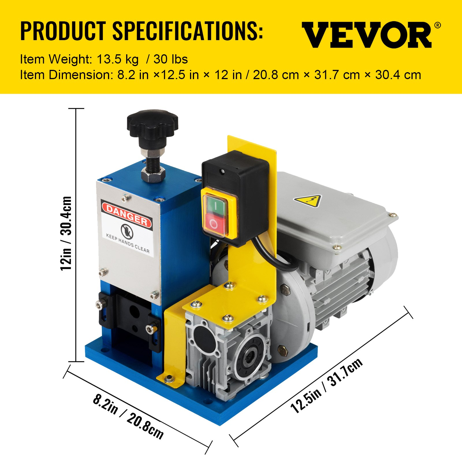 Pelacables eléctrico automático de 0, 05" | VEVOR