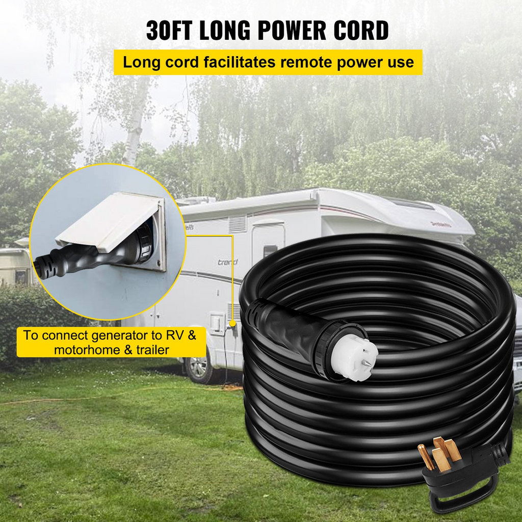 Cable de extensión para generador de 30 pies y 50 amperios | VEVOR