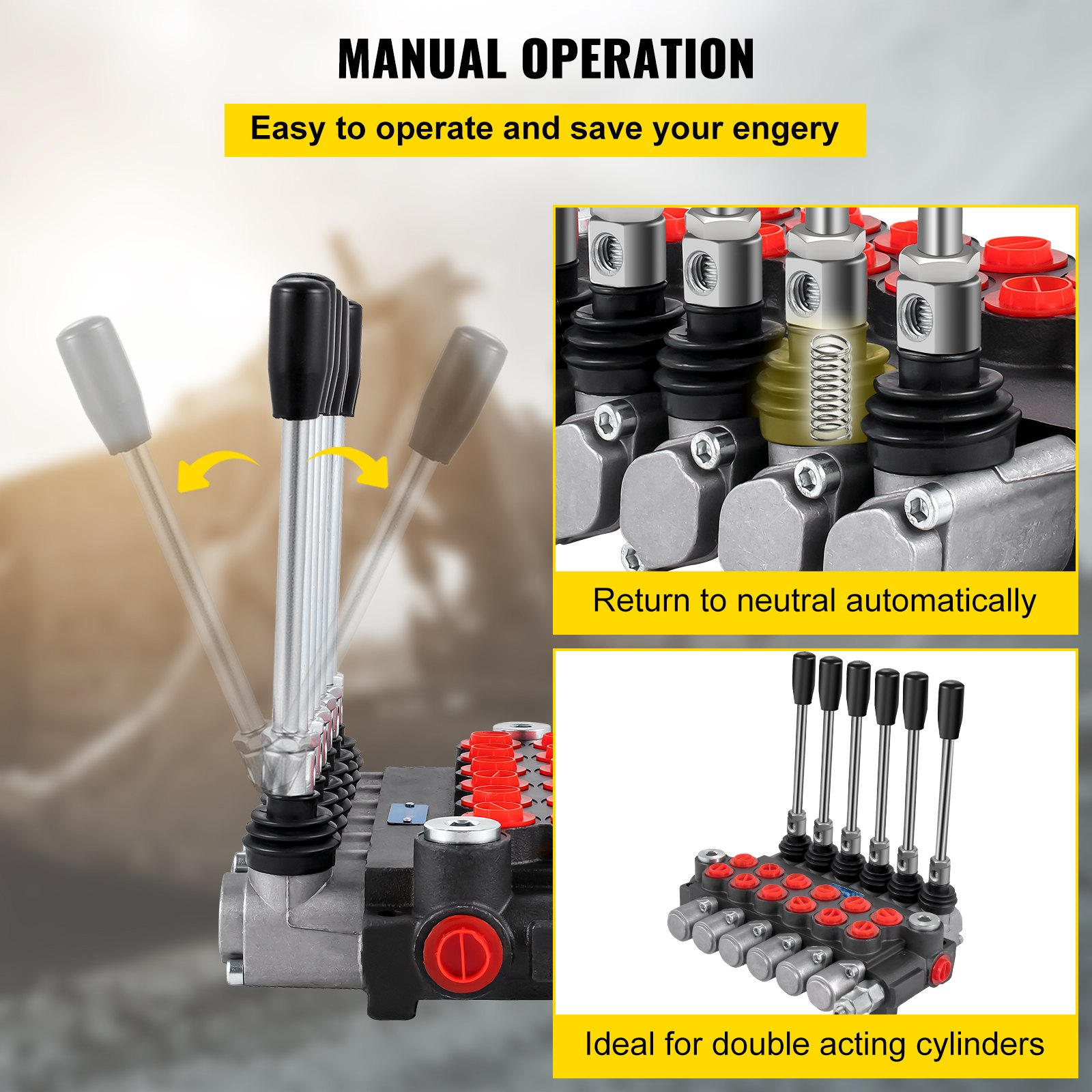 Válvula de control direccional hidráulica | VEVOR
