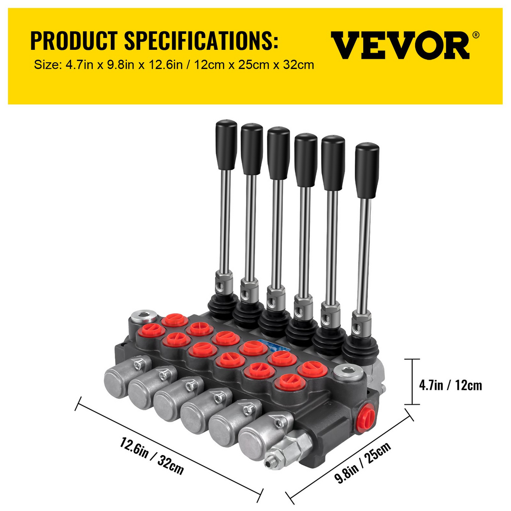 Válvula de control direccional hidráulica | VEVOR