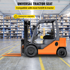 Asiento universal plegable para montacargas con cinturón | VEVOR