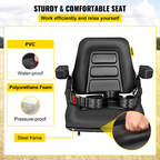 Asiento universal plegable para montacargas con cinturón | VEVOR