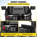 Asiento universal plegable para montacargas con cinturón | VEVOR