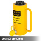 Cilindro hidráulico de acción simple hueco de 20T | VEVOR