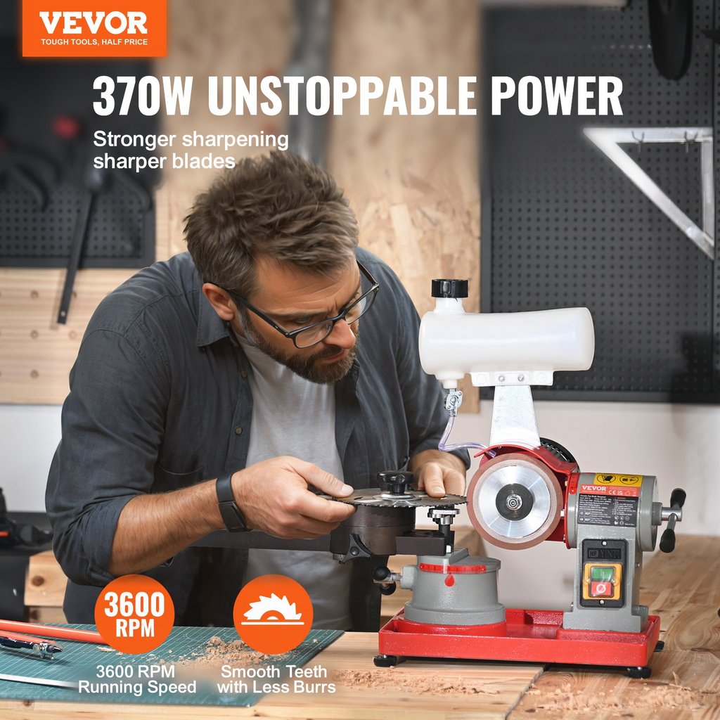 Afilador de hojas de sierra circular 370 W con inyección | VEVOR