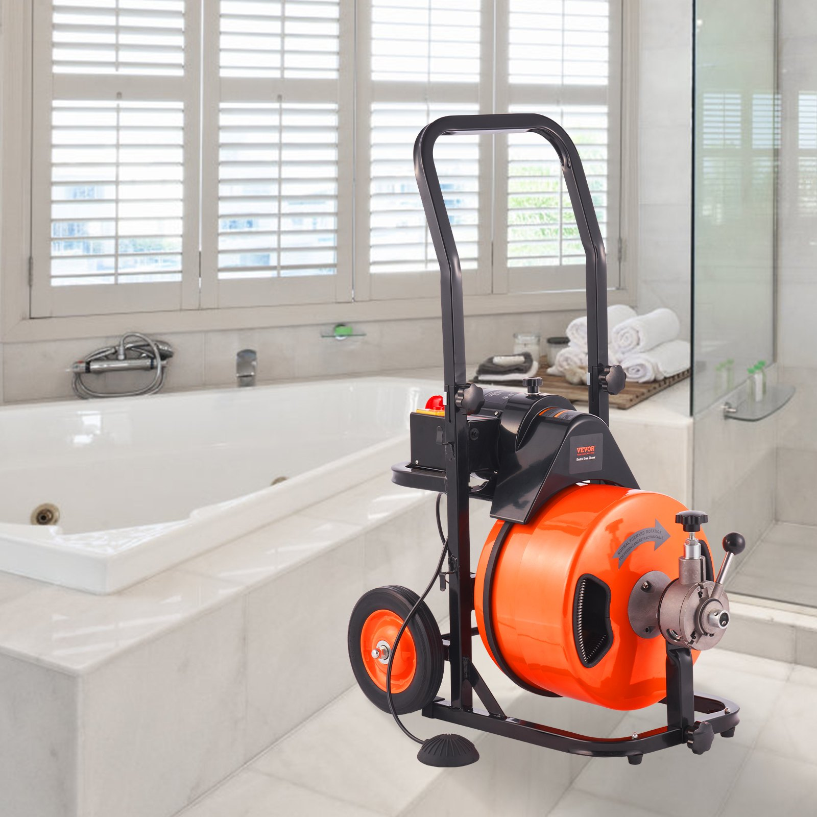 Máquina desatascadora de 23 m x 1/2 pulgada | VEVOR