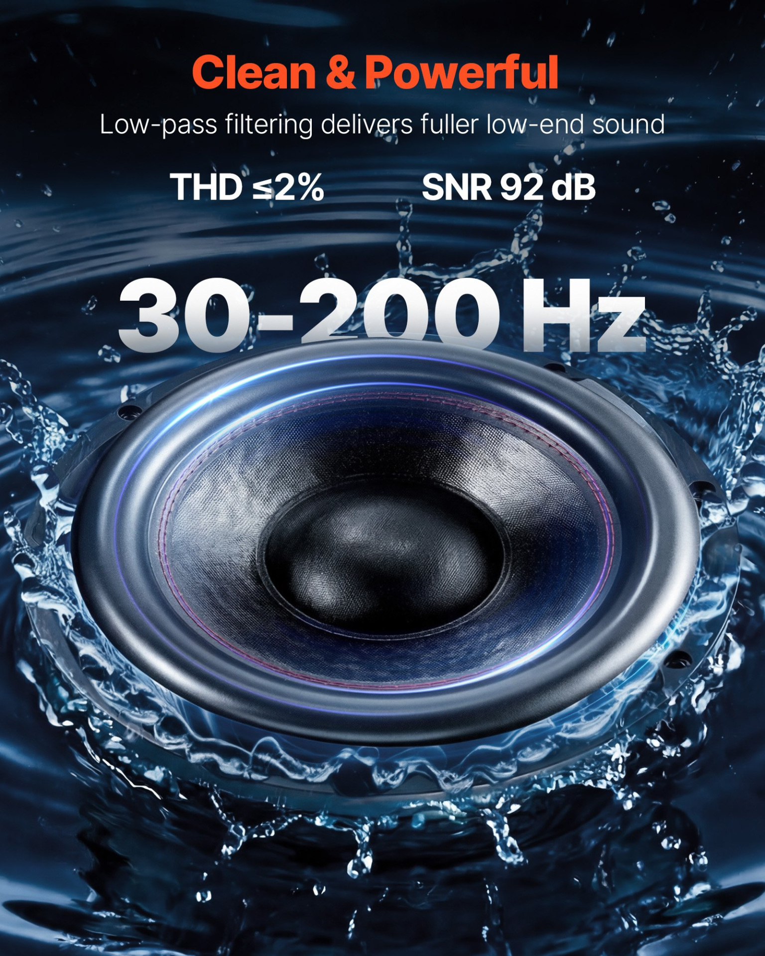 Paquete de subwoofer de 12 pulgadas, 490 W RMS | VEVOR