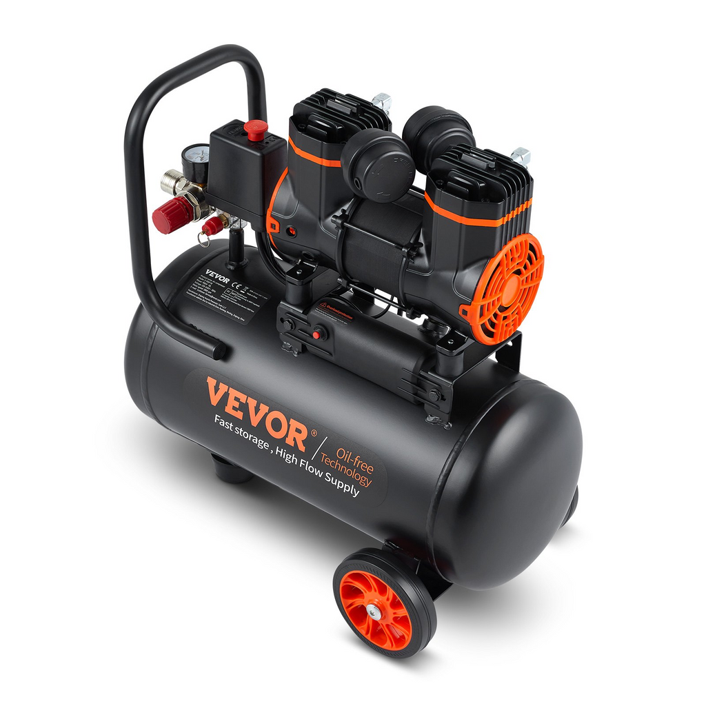 Compresor de aire de 4.8 galones, 1.2 HP, 2.2 CFM a 90 PSI | VEVOR
