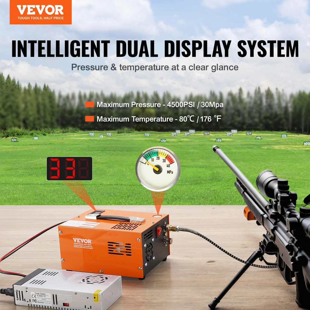 Compresor de aire PCP, 4500 PSI | VEVOR